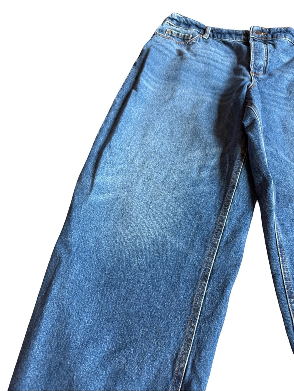 Rivete Loft Barrel Jeans Medium Wash Denim 100% Cotton Flattering Size 32 Womens - Picture 4 of 16